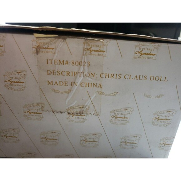 Heritage Signature Collection 13” Porcelain Doll Chris Claus #80023 Christmas - Picture 9 of 10